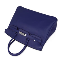 Load image into Gallery viewer, Limited Edition Birkin 35 Bag Blue Sapphire Taurillon Novillo Leather &amp; Toile Sea Surf &amp; Fun