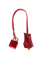 Load image into Gallery viewer, Birkin 35 Braise Lipstick Red Crocodile Gold Hardware