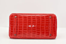 Load image into Gallery viewer, Birkin 35 Bag Porosus Crocodile Bougainvillea Palladium