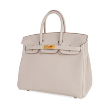 Load image into Gallery viewer, Birkin HSS 25 Bag Beton w/ Pink Rose Pourpre Brushed Gold Hardware Togo