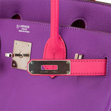 Load image into Gallery viewer, Special Order HSS Birkin 30 Bag Parme and Rose Shocking Chevre Leather with Palladium Hardware
