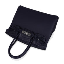 Load image into Gallery viewer, Birkin 30 Touch Blue Indigo Matte Alligator Bag Palladium Hardware