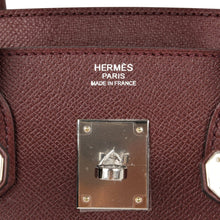 Load image into Gallery viewer, Birkin 30 Bag Bordeaux Epsom Palladium Hardware
