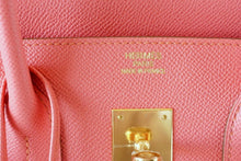 Load image into Gallery viewer, Birkin 35 Bag Flamingo Pink Gold Hardware Rare
