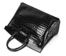 Load image into Gallery viewer, Birkin 40 Bag Black Porosus Crocodile Palladium