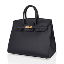 Load image into Gallery viewer, Birkin Sellier 25 Black Gold Hardware Epsom Leather New w/Box