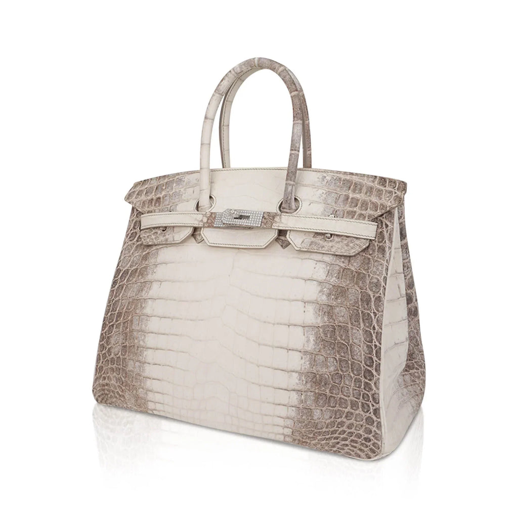 Birkin 35 Diamond Blanc Himalaya Matte Crocodile Limited Edition Bag