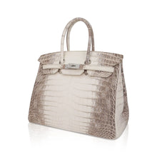 Load image into Gallery viewer, Birkin 35 Diamond Blanc Himalaya Matte Crocodile Limited Edition Bag