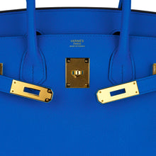 Load image into Gallery viewer, Birkin 30 Bag Bleu Frida Epsom Gold Hardware New w/ Box
