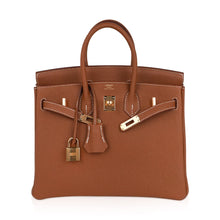 Load image into Gallery viewer, Birkin 25 Bag Gold Togo Leather with Gold Hardware