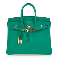Load image into Gallery viewer, Birkin 25 Bag Vert Vertigo Swift Gold Hardware