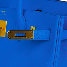 Load image into Gallery viewer, Birkin 30 Bag Bleu Frida Epsom Gold Hardware New w/ Box