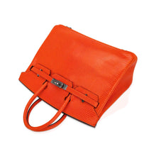 Load image into Gallery viewer, Birkin 25 Bag Orange Tangerine Lizard with Ruthenium Hardware