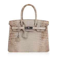 Load image into Gallery viewer, Birkin 30 Bag Gris Cendre Himalaya Crocodile Palladium Hardware