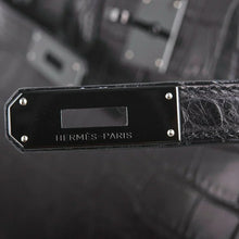 Load image into Gallery viewer, Birkin 35 Bag So Black Limited Edition Matte Black Alligator