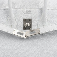 Load image into Gallery viewer, Birkin 25 Bag HSS White Clemence Trench Interior Brushed Palladium Hardware
