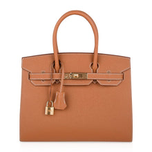 Load image into Gallery viewer, Birkin 30 Sellier Bag Gold Veau Graine Monsieur Laiton Limited Edition