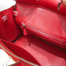 Load image into Gallery viewer, Birkin 25 Palladium Hardware Rouge Vif Doblis