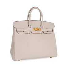 Load image into Gallery viewer, Birkin HSS 25 Bag Beton w/ Pink Rose Pourpre Brushed Gold Hardware Togo
