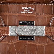 Load image into Gallery viewer, Diamond Birkin 35 Bag Fauve Barenia Matte Alligator Rare