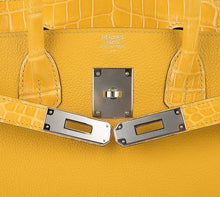 Load image into Gallery viewer, Birkin Touch 30 Bag Jaune Ambre Crocodile / Togo Limited Edition