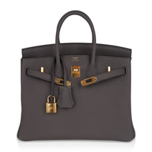 Load image into Gallery viewer, Birkin 25 Bag Etain Gold Hardware Togo Leather New w/Box