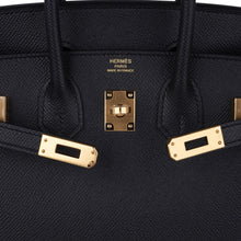 Load image into Gallery viewer, Birkin Sellier 25 Black Gold Hardware Epsom Leather New w/Box