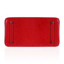Load image into Gallery viewer, Birkin 30 Bag Rouge Exotique Lizard Limited Edition Gold Hardware Rare