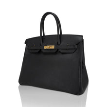 Load image into Gallery viewer, Birkin 35 Bag Black Epsom Leather with Gold Hardware