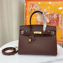 Load image into Gallery viewer, Birkin 25 Gold Hardware Chocolat Togo Quilted Epsom Leather Golden Lock