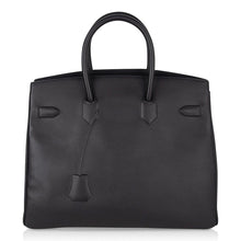 Load image into Gallery viewer, Shadow Birkin 35 Bag Limited Edition Black Swift Leather New