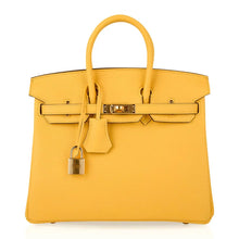 Load image into Gallery viewer, Birkin 25 Bag Jaune de Naples Novillo Gold Hardware