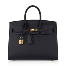 Load image into Gallery viewer, Birkin Sellier 25 Black Gold Hardware Epsom Leather New w/Box