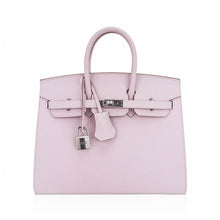 Load image into Gallery viewer, Birkin 25 Bag Sellier Mauve Pale Epsom Leather with Palladium Hardware