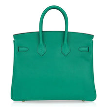 Load image into Gallery viewer, Birkin 25 Bag Vert Vertigo Swift Gold Hardware