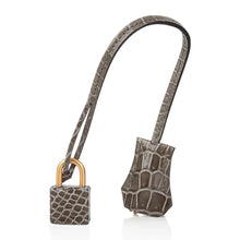 Load image into Gallery viewer, Birkin HSS 30 Bag Gris Tourterelle / Blue Sapphire Porosus Crocodile Limited Edition