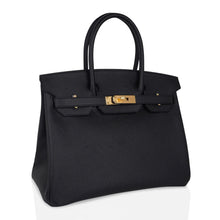 Load image into Gallery viewer, Birkin 30 Bag Black Gold Hardware Epsom Leather New w/ Box