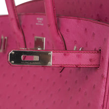 Load image into Gallery viewer, Birkin 35 Bag Fuchsia Ostrich Palladium Hardware