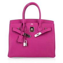 Load image into Gallery viewer, Birkin 30 Bag Rose Pourpre Pink Togo Palladium
