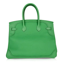 Load image into Gallery viewer, Birkin 35 Bag Ghillies Limited Edition Bamboo Palladium Hardware