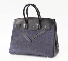 Load image into Gallery viewer, Birkin 35 Bag Rare Limited Edition Denim Shadow
