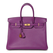 Load image into Gallery viewer, Birkin bag made of extremely Epsom Birkin 35 Anemone