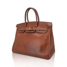 Load image into Gallery viewer, Vintage Limited Edition Birkin 35 Bag Fauve Barenia Leather with Gold Hardware