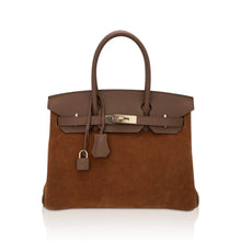 Load image into Gallery viewer, Limited Edition Birkin 30 Grizzly Bag Alezan Permabrass Hardware