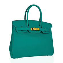 Load image into Gallery viewer, Birkin 30 Bag Vert Jade Epsom Leather with Gold Hardware
