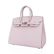 Load image into Gallery viewer, Birkin 25 Bag Sellier Mauve Pale Epsom Leather with Palladium Hardware