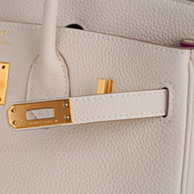 Load image into Gallery viewer, Birkin HSS 25 Bag Beton w/ Pink Rose Pourpre Brushed Gold Hardware Togo