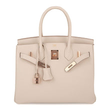 Load image into Gallery viewer, Birkin 30 Bag Craie Togo Leather with Rose Gold Hardware