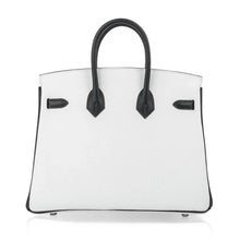 Load image into Gallery viewer, Birkin HSS 25 Bag White w/ Black Brushed Palladium Hardware