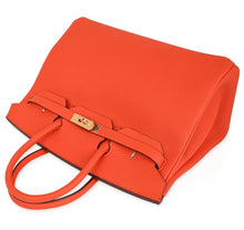 Load image into Gallery viewer, Birkin 35 Bag Feu Orange Togo Gold Hardware